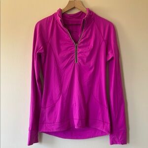 Women's Pink Quarter-Zip Top